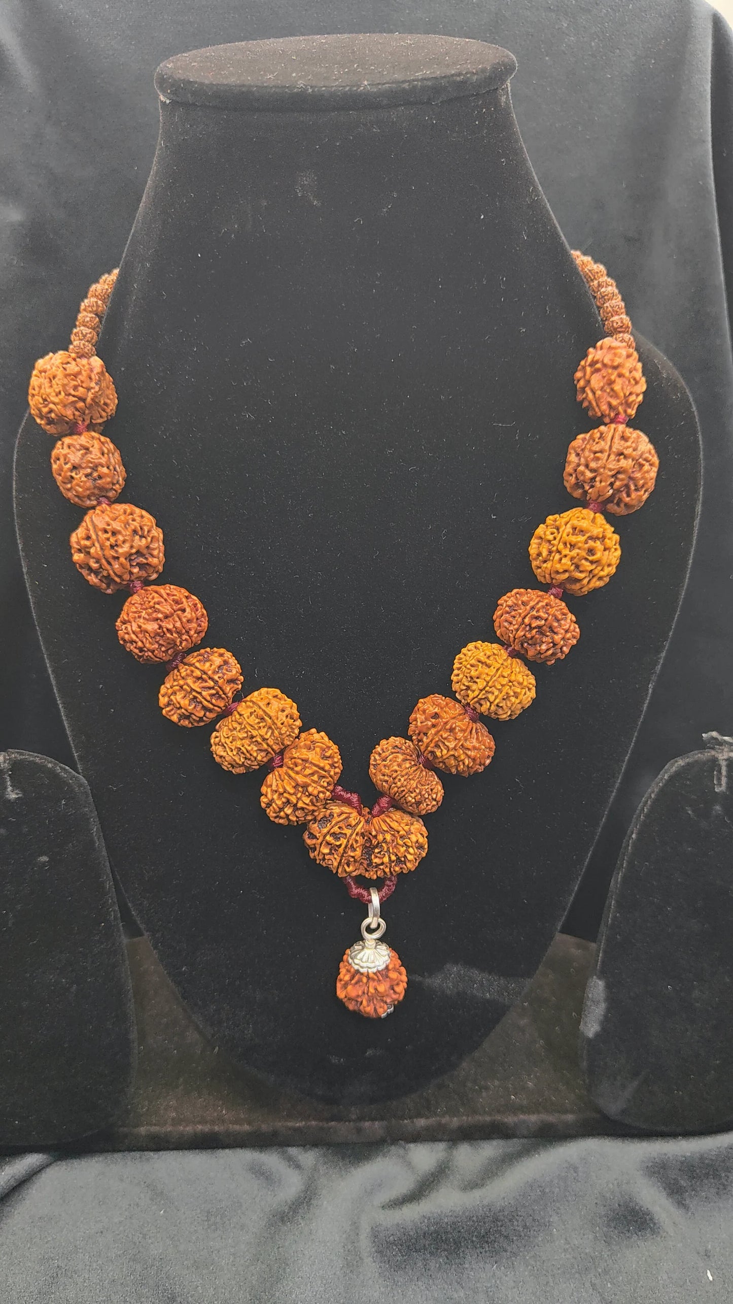 1 to 14 Mukhi, Ganesha or GauriShankar Rudraksha Siddha Mala Nepal - Lab Certified | Original Rudraksha Beads Necklace