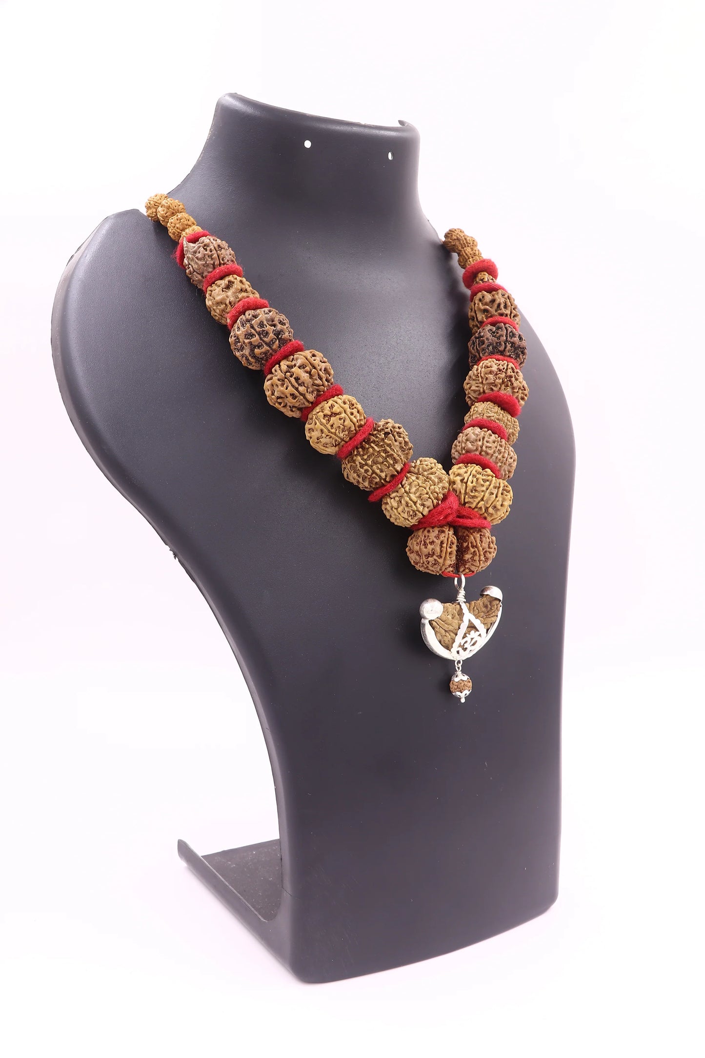 Siddha Mala 1-14 Mukhi +Gaurishankar + Ganesh Rudraksha (Nepali Beads)- Lab Certified